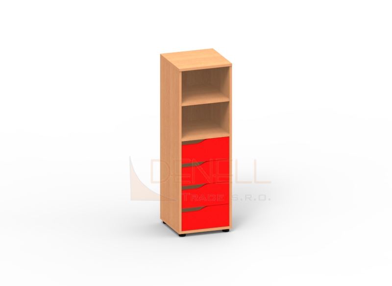 Skříňka zásuvková, s nožičkami - N32.806.barva