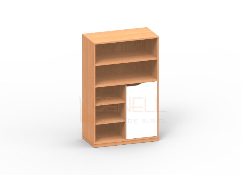 Skříňka jednodveřová policová, se soklem - S32.833.barva