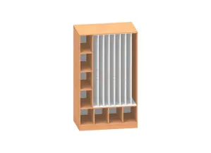 Skříň na lůžkoviny pro 8 dětí- 31.001.00 pro výšku matrace 8 cm
