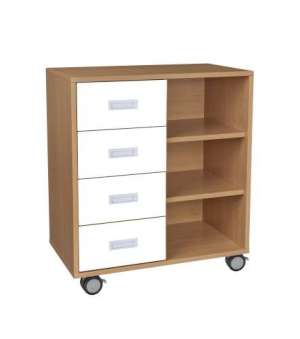 Skříňka kombinovaná s kolečky - M101.022.barva