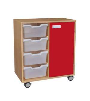 Skříňka kombinovaná s kolečky - M101.026.barva