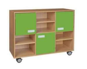 Skříňka kombinovaná s kolečky - M101.104.barva