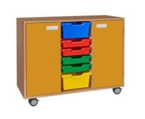 Skříňka kombinovaná s kolečky - M101.106.barva