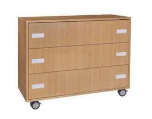 Skříňka zásuvková s kolečky - M101.108.barva