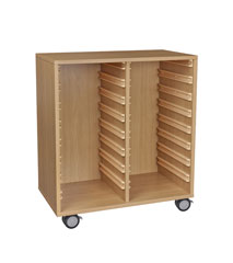 Skříňka na volné zásuvky, s kolečky - M10.034.00