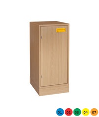 Skříňka jednodveřová, se soklem - M10.203.barva