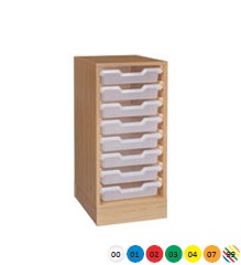 Skříňka na volné zásuvky, se soklem - M10.209.barva