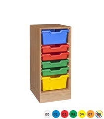 Skříňka na volné zásuvky, se soklem - M10.213.barva