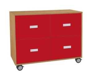 Skříňka se zásuvkami s kolečky - M101.134.barva