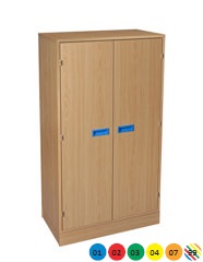 Skříňka vysoká dvoudveřová, se soklem - M10.306.barva