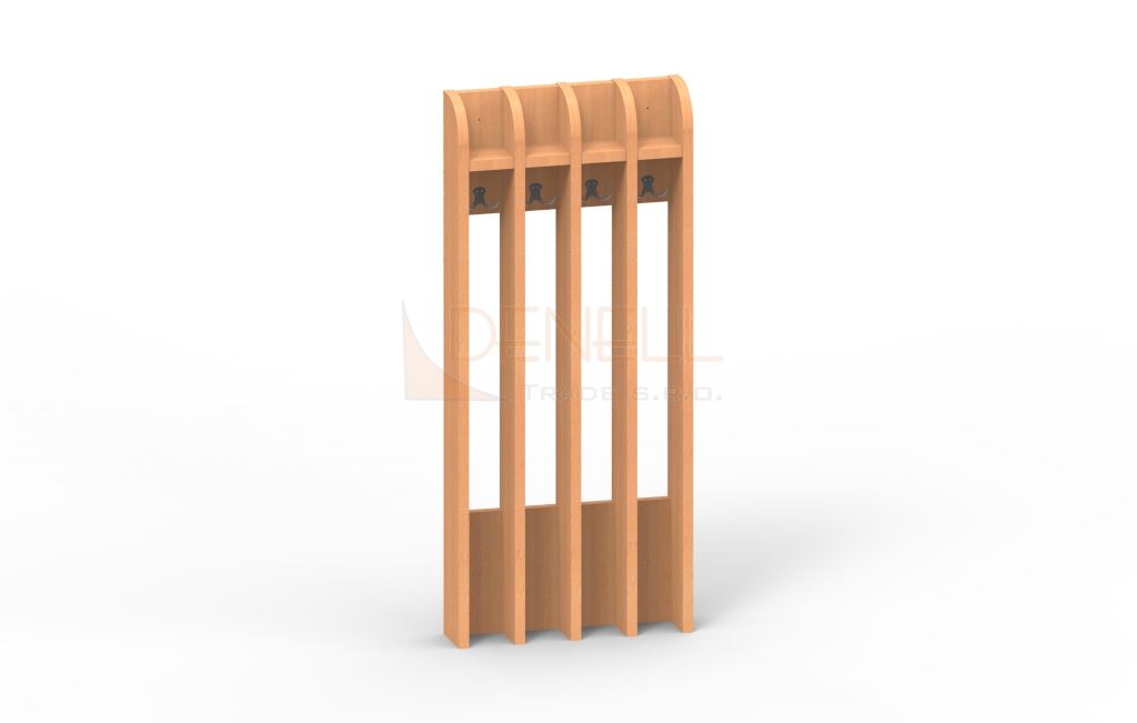 Věšák na ručníky 4děti - 75.404.barva