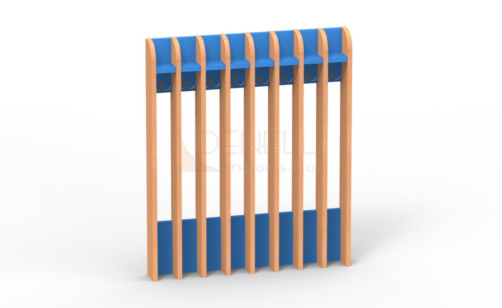 Věšák na ručníky 8dětí - 75.408.barva