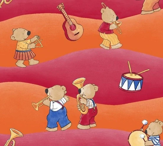  Matrace červená s dětským motivem tl.10cm