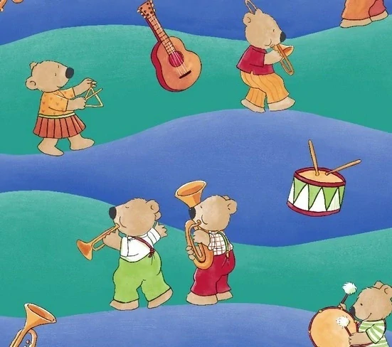  Matrace modrá s dětským motivem tl.8cm