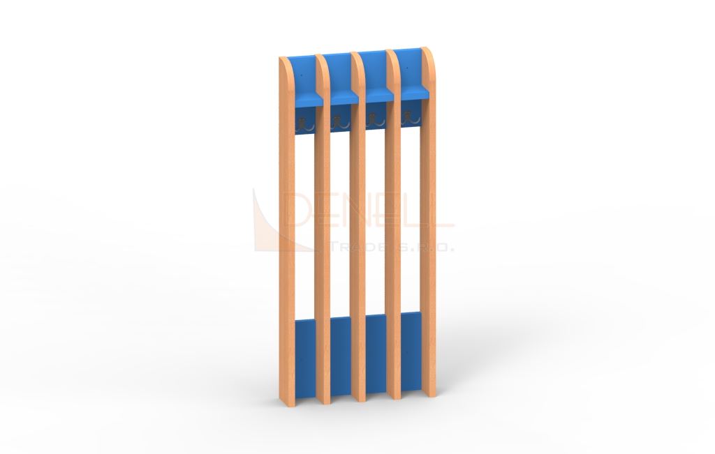 Věšák na ručníky 4děti - 75.404.barva