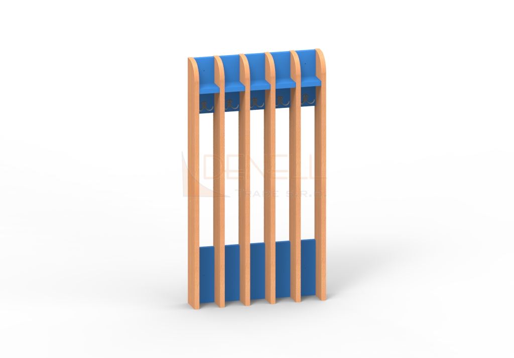 Věšák na ručníky 5dětí - 75.405.barva