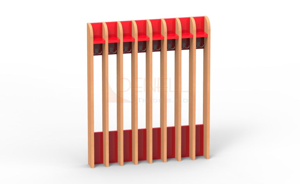 Věšák na ručníky 8dětí - 75.408.barva