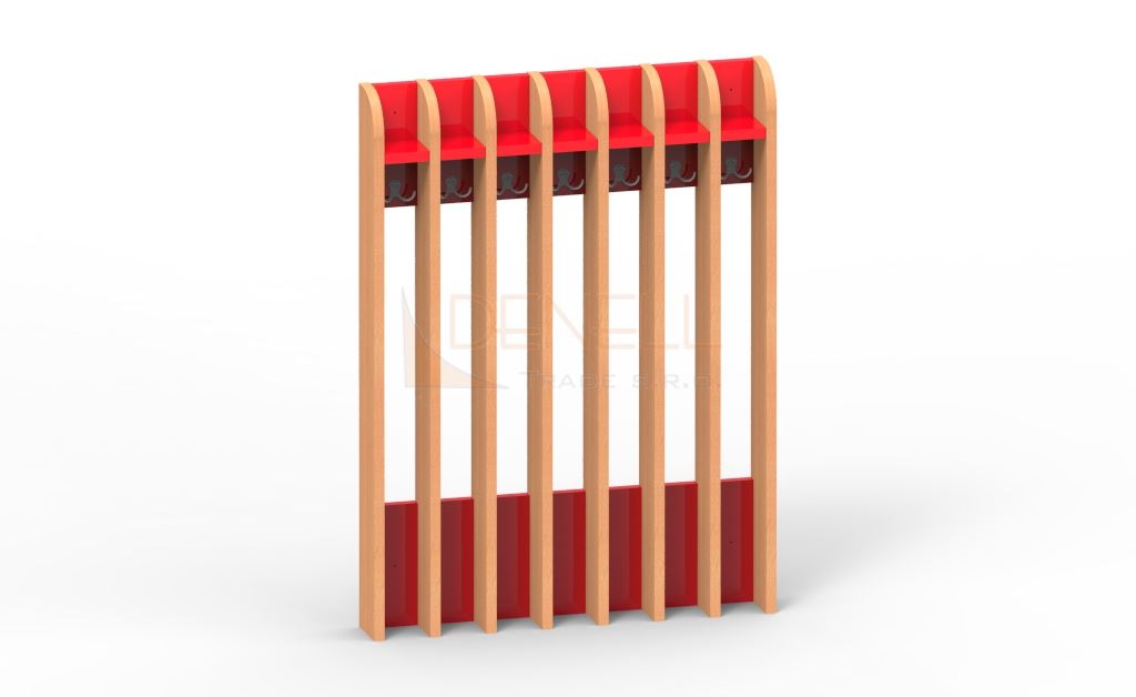 Věšák na ručníky 7dětí - 75.407.barva