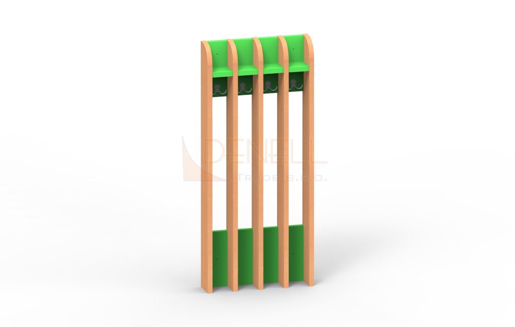 Věšák na ručníky 4děti - 75.404.barva