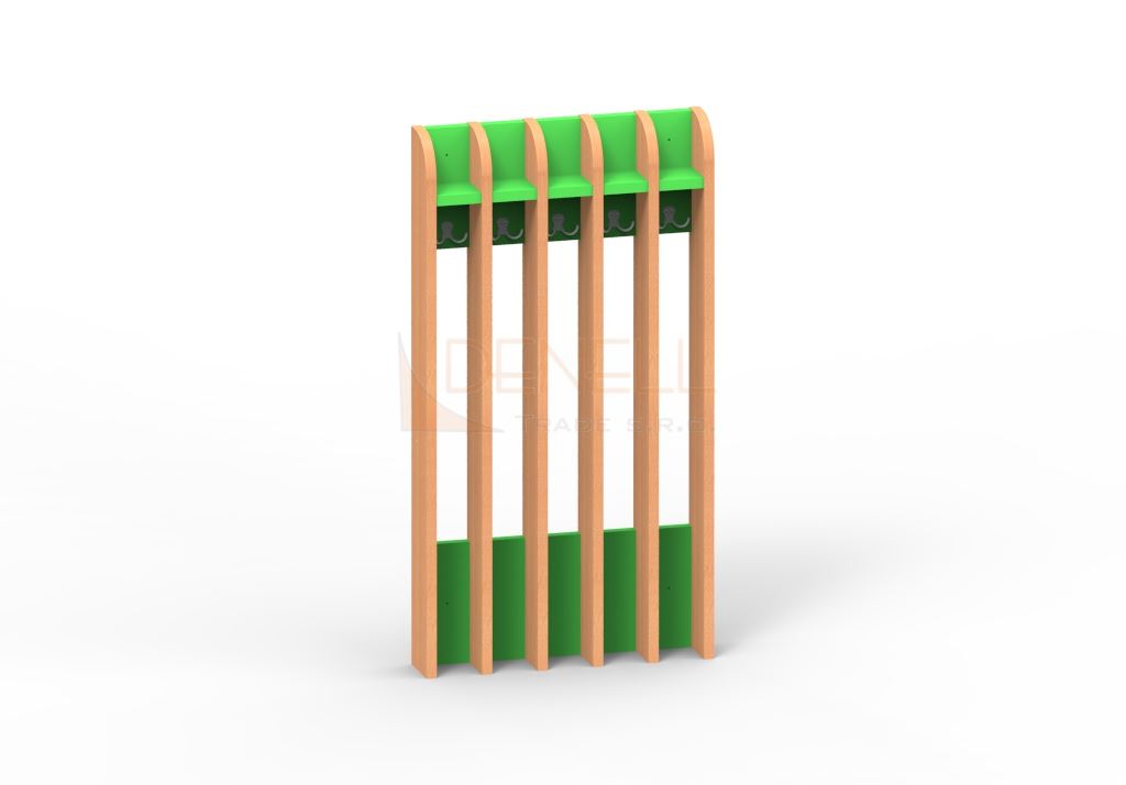 Věšák na ručníky 5dětí - 75.405.barva