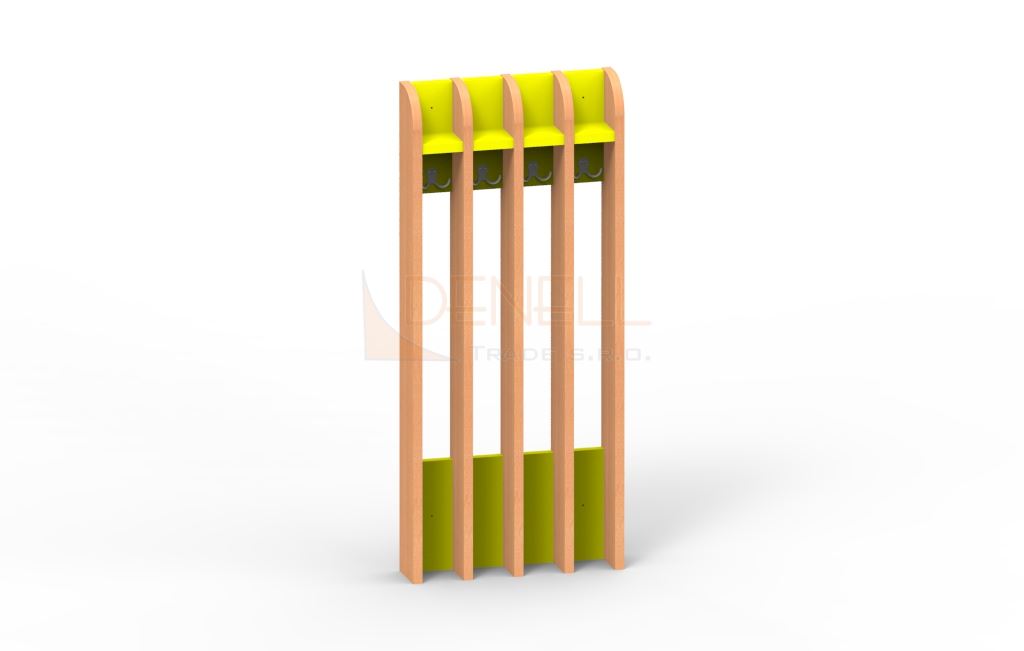 Věšák na ručníky 4děti - 75.404.barva