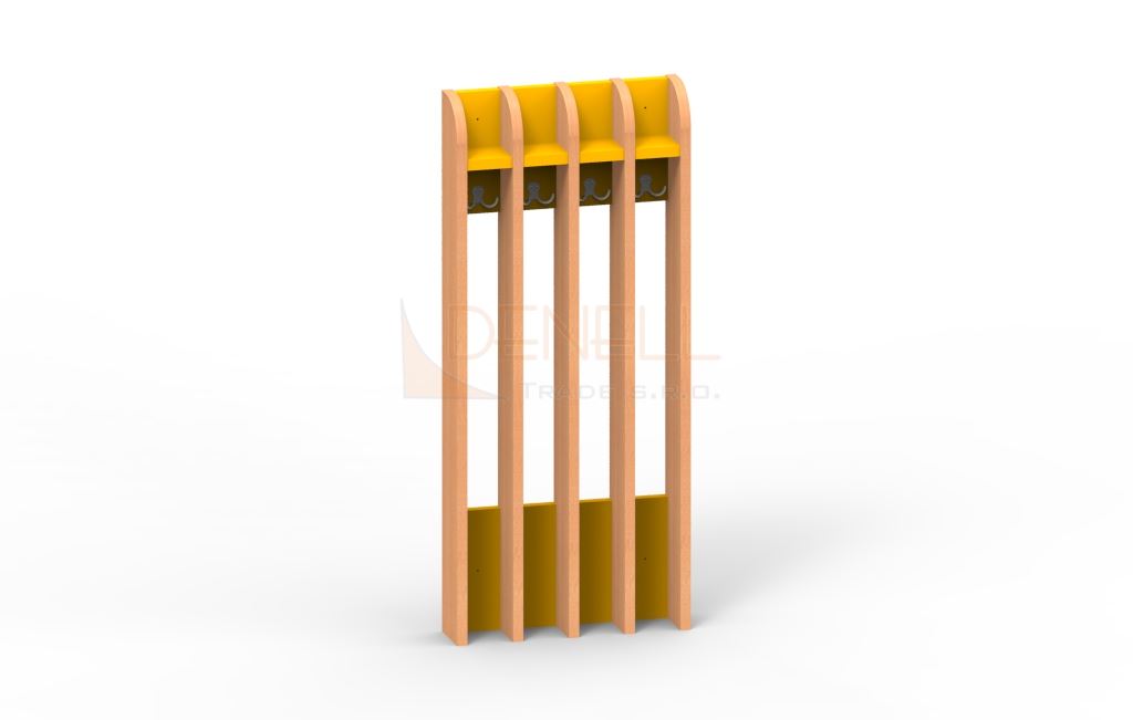 Věšák na ručníky 4děti - 75.404.barva